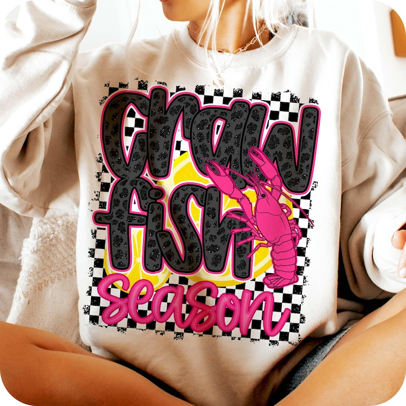 Crawfish Season Preppy Sweatshirt