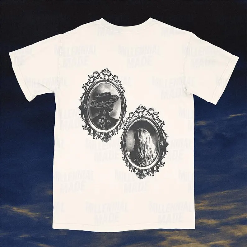 Lady Gaga Dueling Twins MAYHEM Art Graphic Tee T-shirt