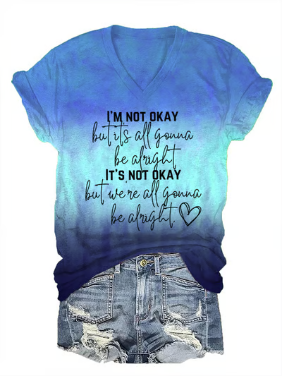 Jelly Roll 'I Am Not Okay' Print Crew Neck T-Shirt