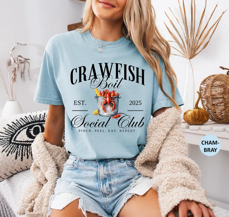 Crawfish Boil Social Club Comfort Colors Shirt