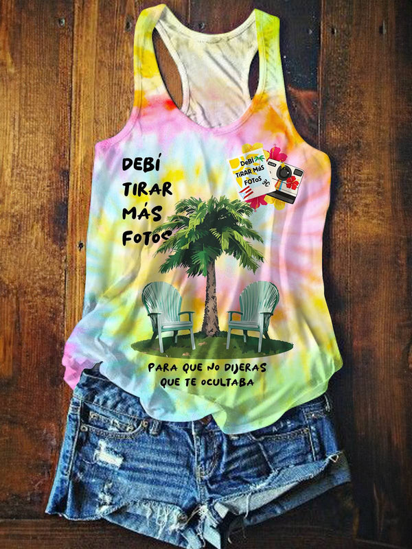 BadBunny Classic Print Casual Tank Top