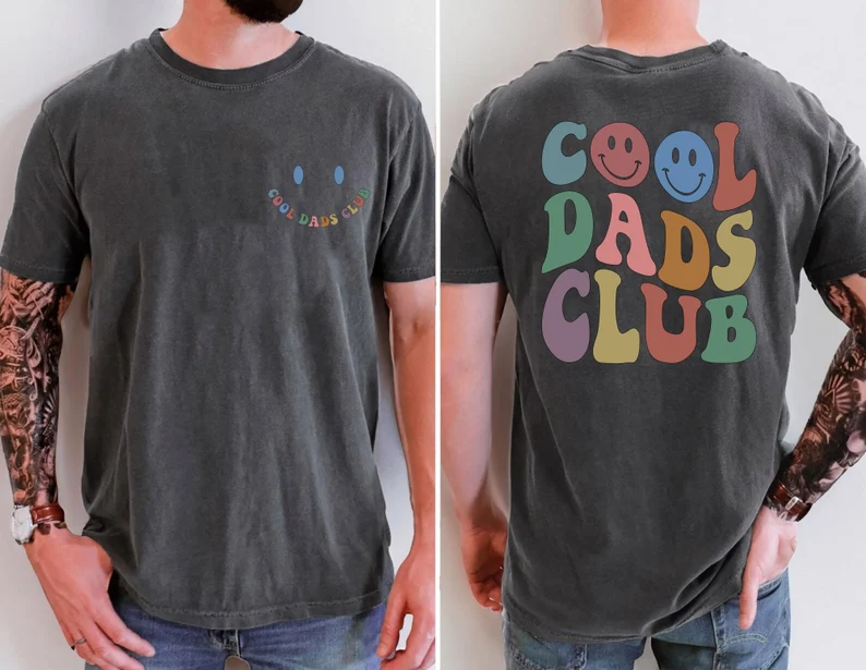 Camiseta retro con estampado de diálogo divertido 