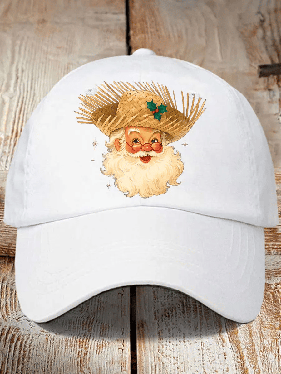Retro Funny Puerto Rico Christmas Cap