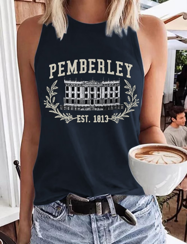 Pride and Prejudice Pemberley Est 1813 Book Lover Tank