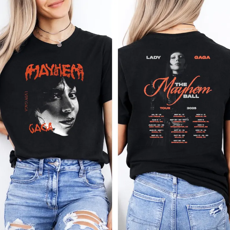 Lady Gaga The Mayhem Ball Tour Shirt