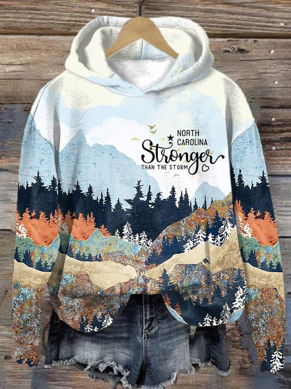 Appalachian Strong Print  Casual Sweatshirt