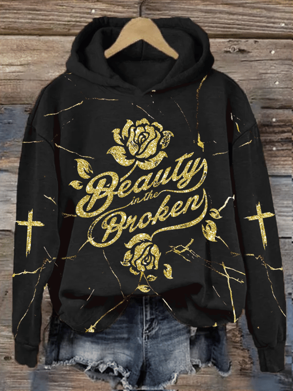 Jelly Roll Beautifully Broken Tour Music Print Hooded Sweatshirt
