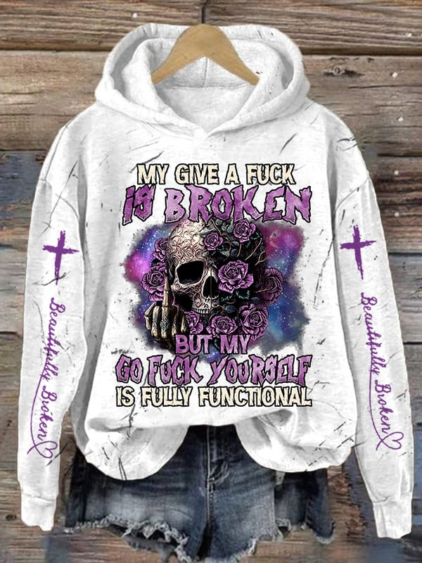 Jelly Roll Beautifully Broken Tour Music Print Hooded Sweatshirt