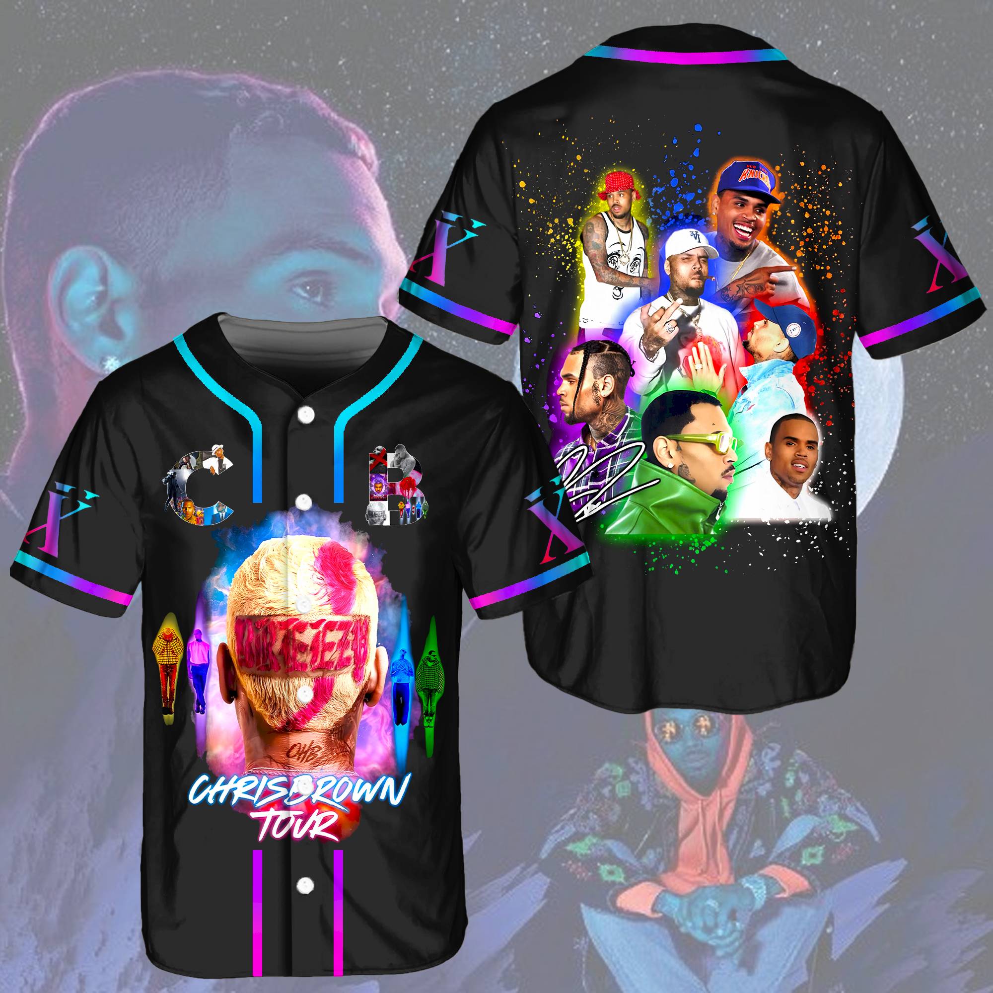 Chris Brown Breezy Bowl Baseball Jersey（Best Seller）