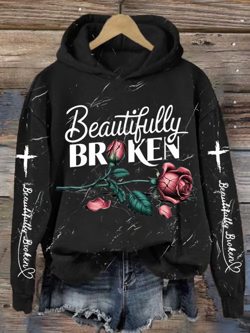 Sudadera con capucha y estampado de manga larga Badbunny de Dtmf 