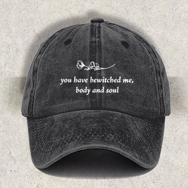 Pride & Prejudice Fond of Walking Vintage Embroidered Corduroy Dad Hat