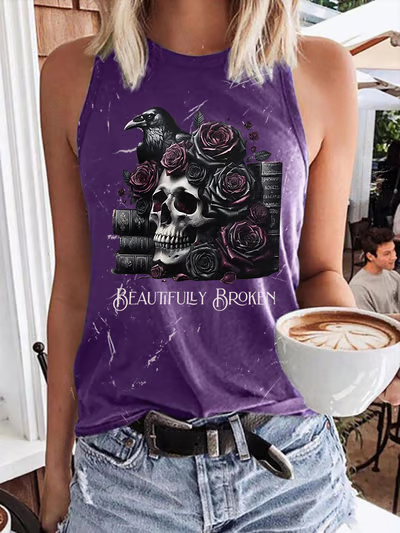 Jelly Roll Beautifully Broken Tour Music Print Tank Top
