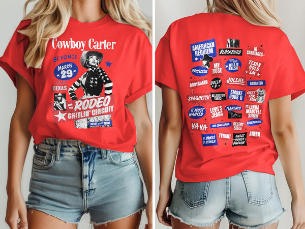 Beyonce Cowboy Carter Tour Shirt Unisex T-shirt (03)