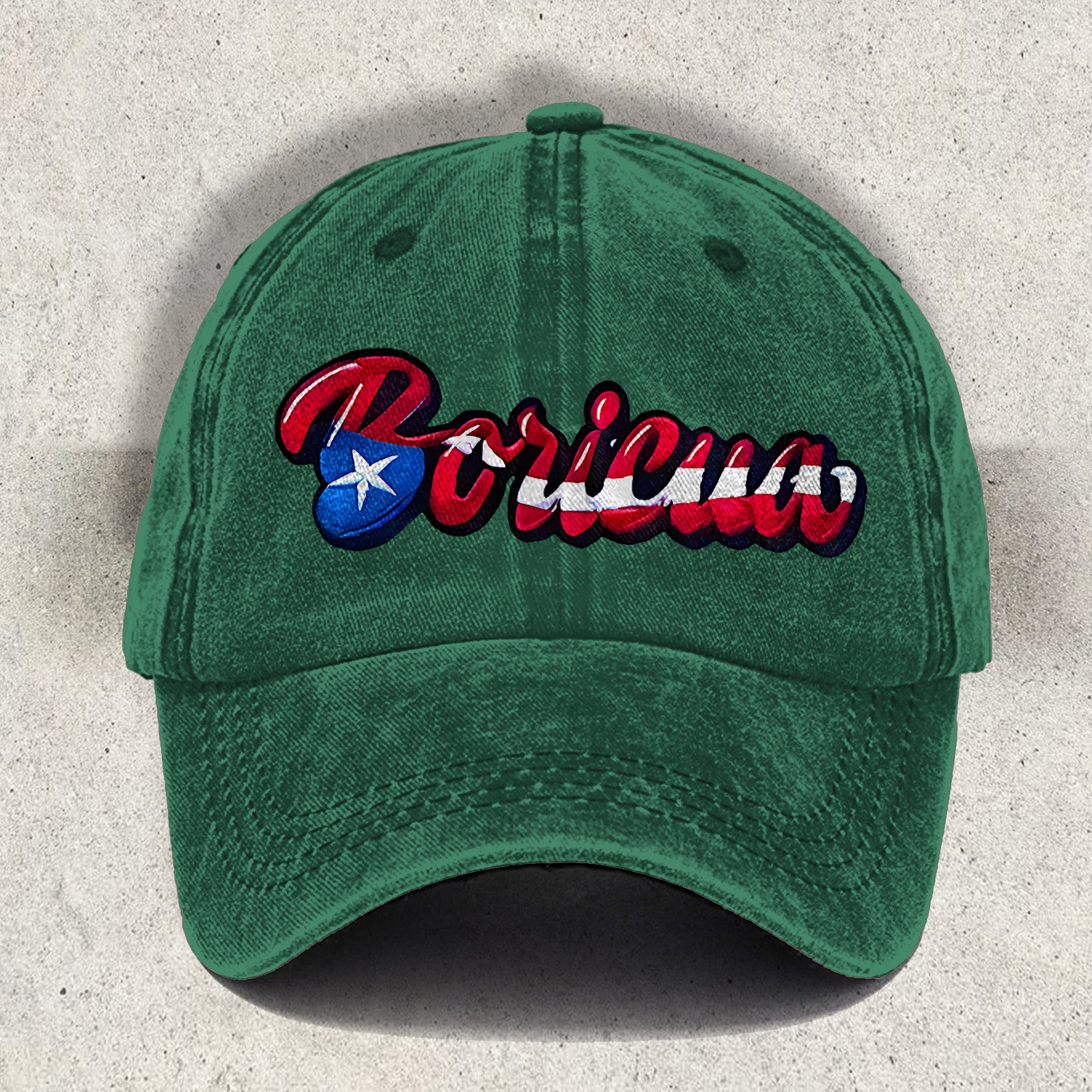 Boricua Puerto Rican inspired Print Baseball Cap