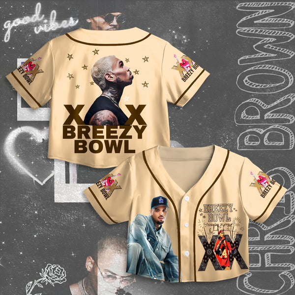 Chris Brown Tour Crop Top Jersey