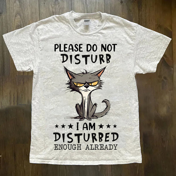 Funny Animal Disturbed Crew Neck T-shirts