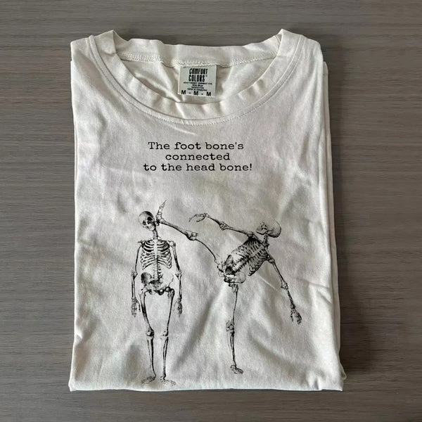 The Foot Bone's Connected To The Head Bone Crew Neck T-shirts