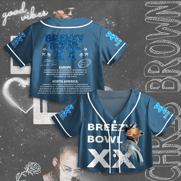 Chris Brown Tour Crop Top Jersey