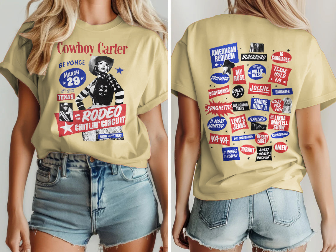 Beyonce Cowboy Carter Tour Shirt Unisex T-shirt (03)