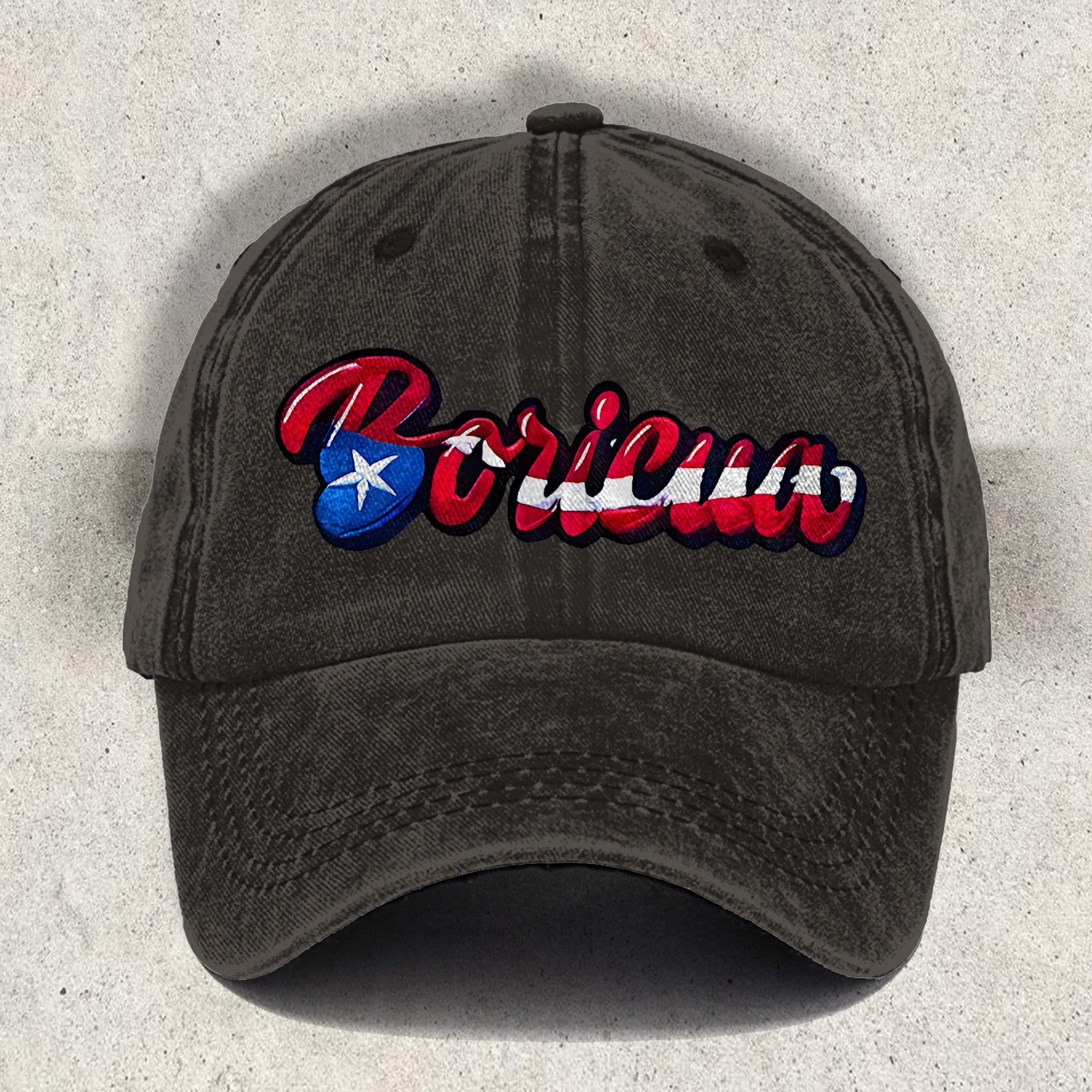 Boricua Puerto Rican inspired Print Baseball Cap