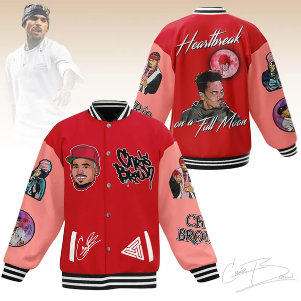 Chris Brown Tour Breezy Bowl XX Shoulder Baseball Jersey
