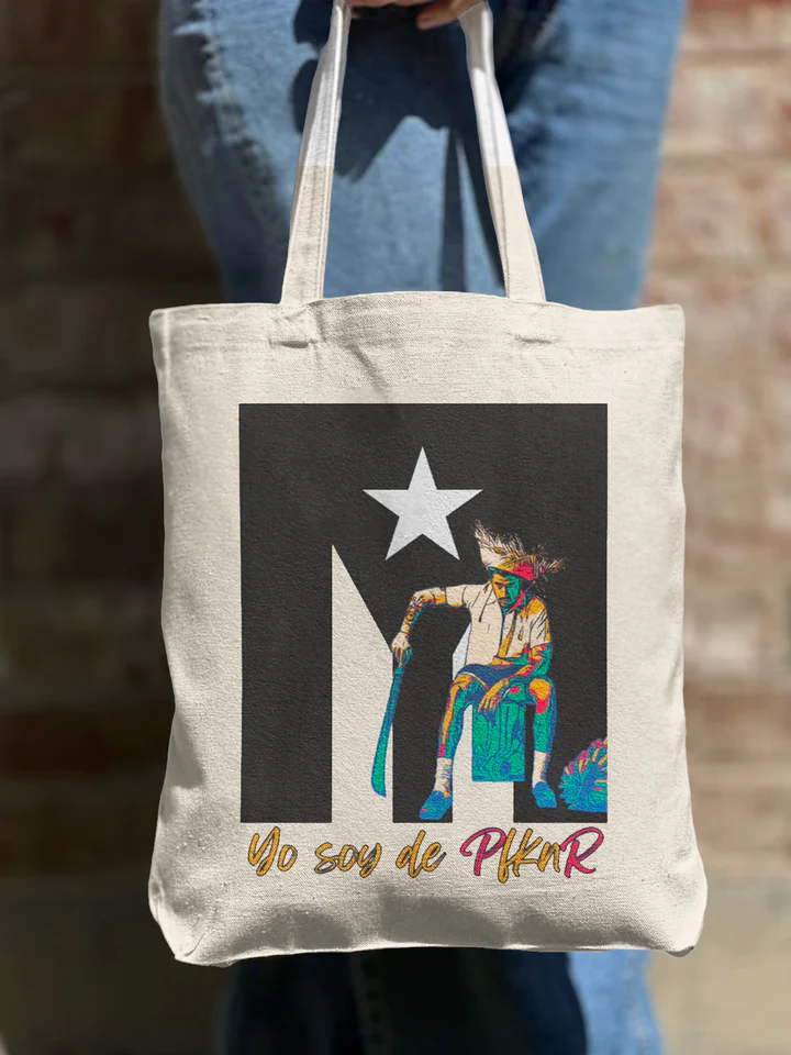 Puerto Rico Shoulder Zipper Canvas Bag（Best Seller）