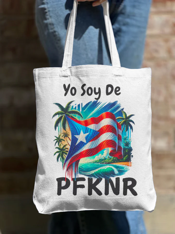 Puerto Rico Shoulder Zipper Canvas Bag（Best Seller）