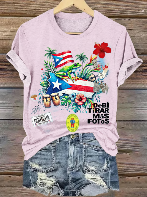 Puerto Rico Crew Neck T-shirt