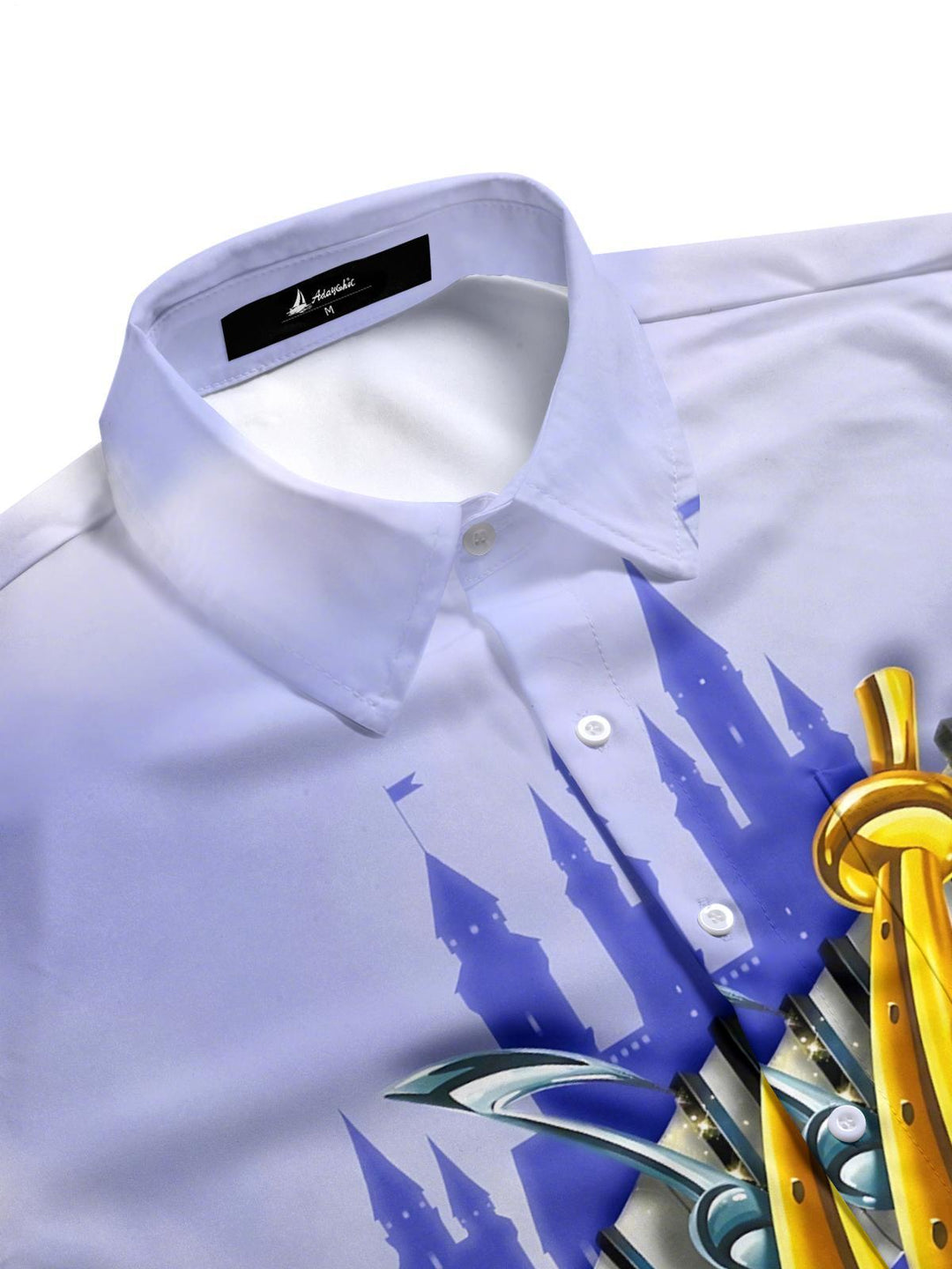 Musical Instrument Art Print Men's Pocket Short Sleeve Shirts