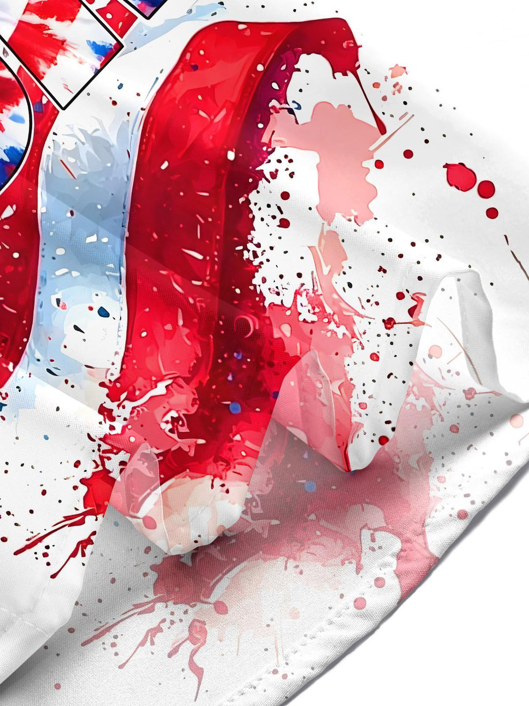 American Football USA Flag Tie Dye Independence Day Men's Pocket Short Sleeve Shirts