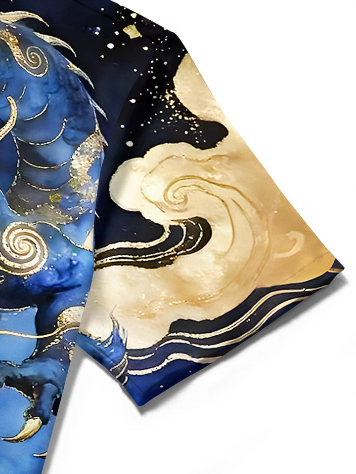 Dragon Men's Pocket Short Sleeve Shirts