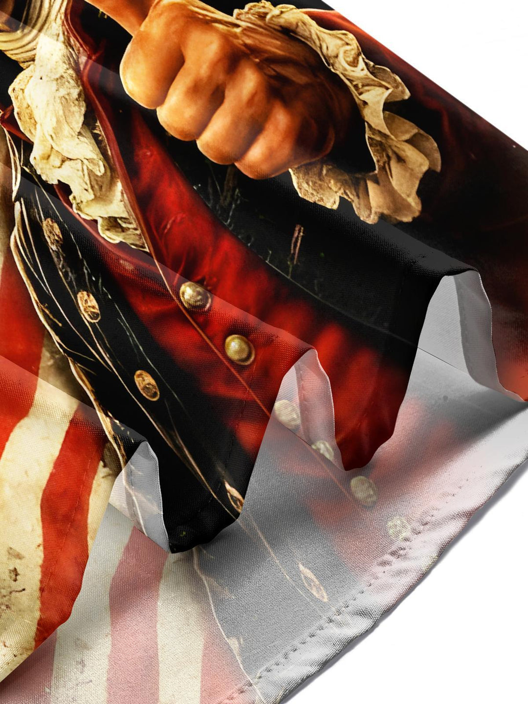 George Washington Founding Memorial Still Rockin After 250 Years USA Anniversary Men's Pocket Short Sleeve Shirts