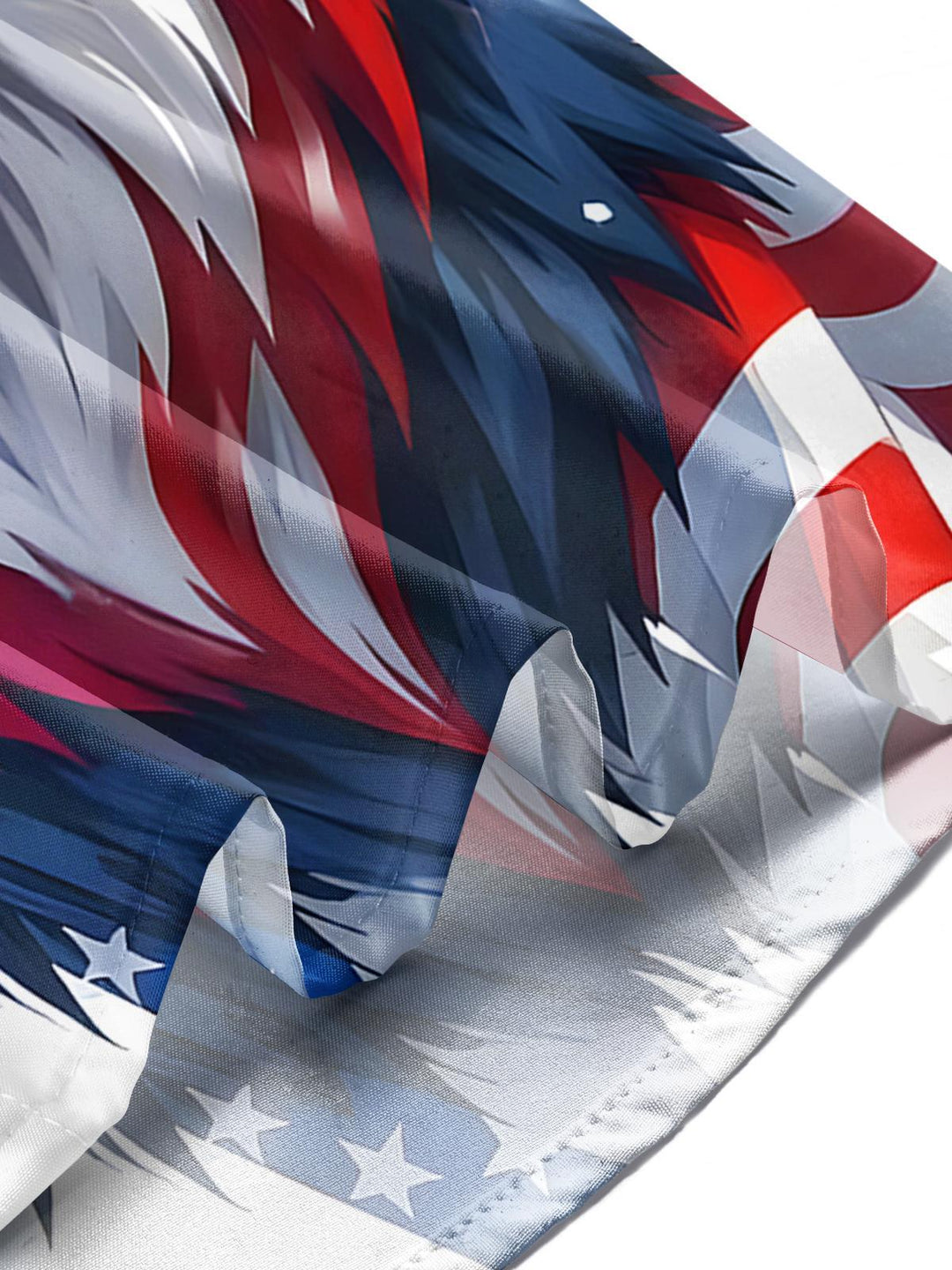 Independence Day American Flag Lion Men's Pocket Short Sleeve Shirts