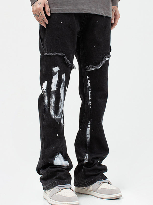 Personalized Paint Washed Jeans
